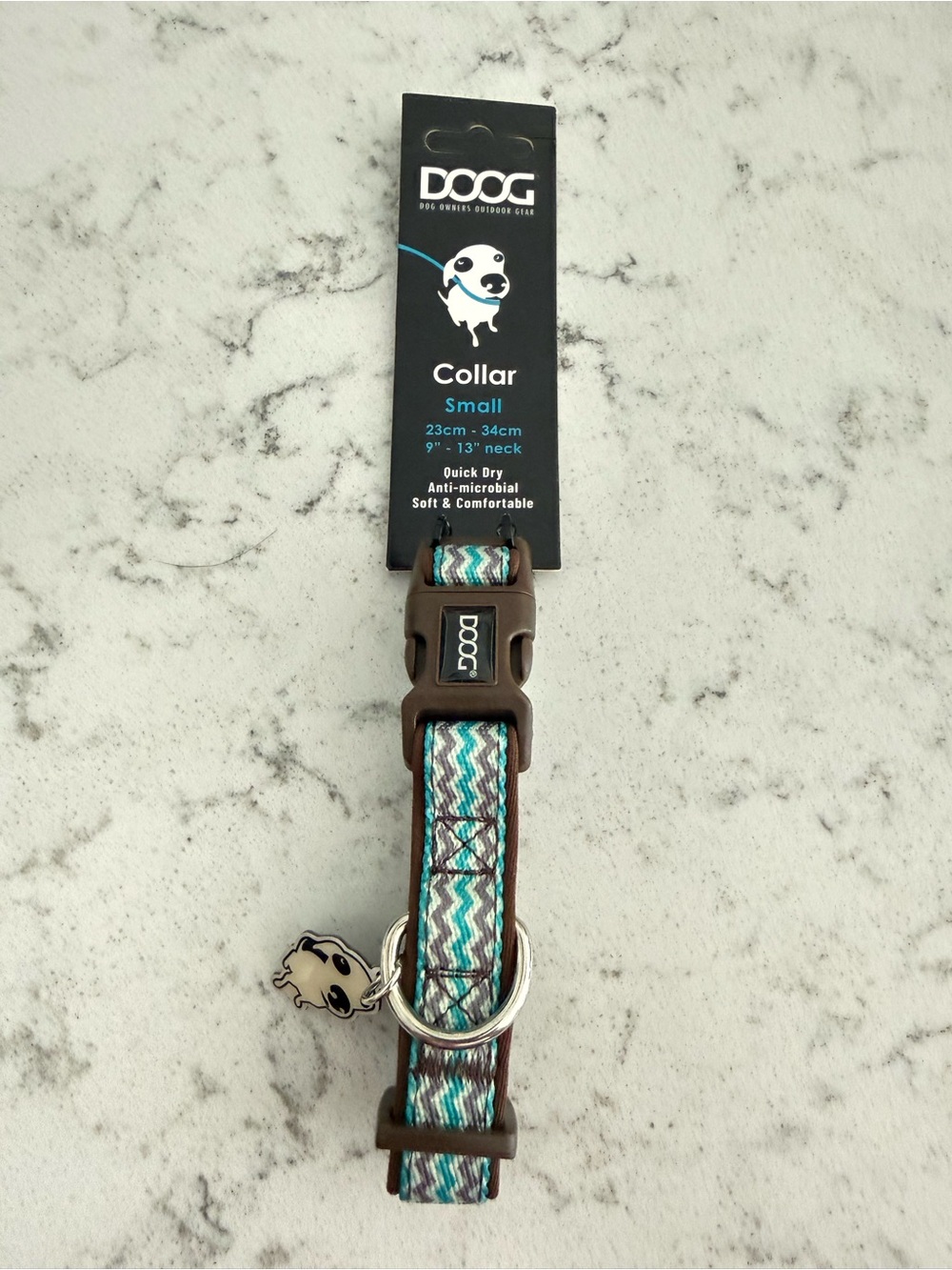 NWT- DOOG Dog Neoprene Chevron Collar -Benji Sz. Small 9”-13”